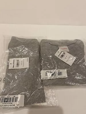 Baby Hanna Andersson 2 Piece PJs Sz 80 (18-24Mos) Heather Grey Cotton NWT • $12