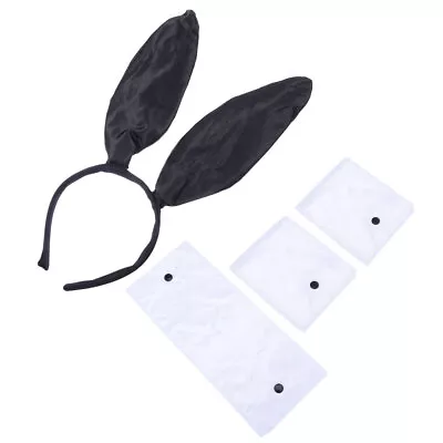  Tail And Ears Rabbit Bunny Hair Hoops Headband Bow Ties Creative • £8.85