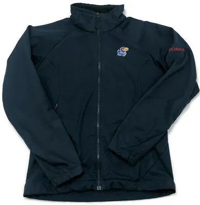 Columbia KU Men's Blue Softshell Jayhawks Flanker Jacket Size Medium • $28.95