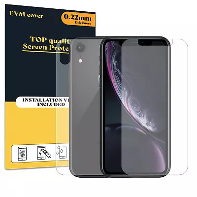 Screen Protector For Apple IPhone XR Front And Back TPU FILM Cover • £5.99