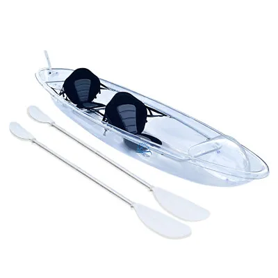 Fishing Clear Kayak Glass Bottom Canoe With Clear Seat & Paddles，1 Or 2-Person • $1379