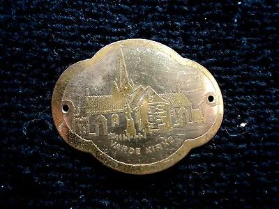 Antique Circa 1900 European Hiking Walking Stick Medallion Badge Varde Kirke • $9.99