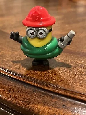 2019 McDonald's Toy Despicable Me Fireman Minion Wrapped In Hose Mini Figurine • $5