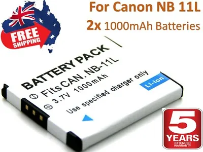 2x Battery NB-11L NB-11LH For Canon PowerShot SX400 SX410 SX420 SX430 SX440 IS • $17.39