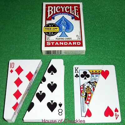 Comedy Split Deck - Red Bicycle Back - Magic Playing Card Trick • $18.85