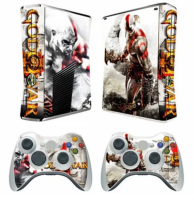 $9.99 • Buy GOW 210 Vinyl Decal Cover Skin Sticker For Xbox360 Slim And 2 Controller Skins