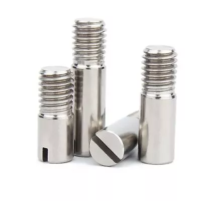 5-8mm Partially Male Threaded Stud Rods Slotted Dowel Pin Locator Pin Stainless • $4.29