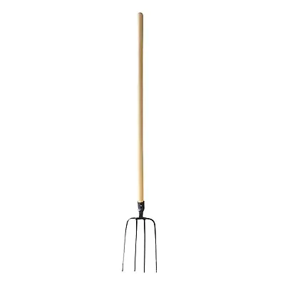 £14.99 • Buy Manure Hay Muck Out 4 Prong Fork With Wood Handle Farm Horse Agricultural Straw