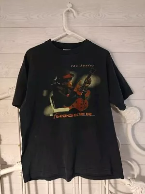 Vintage John Lee Hooker Shirt The Healer 1997 Sz XL Jazz • $24.99