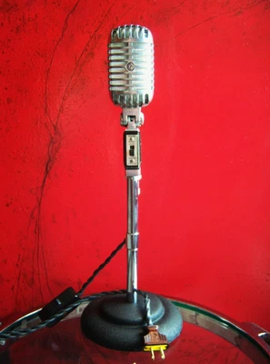 £396.41 • Buy Vintage 1960's Shure 55SW Dynamic Microphone Custom LED Lamp Light Elvis # 2 55S