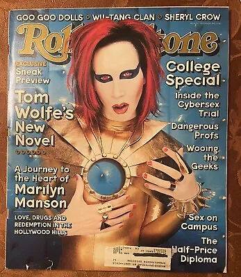 Rolling Stone Marilyn Manson October 1998 Issue 797 Sheryl Crow See Desciption • $6.99