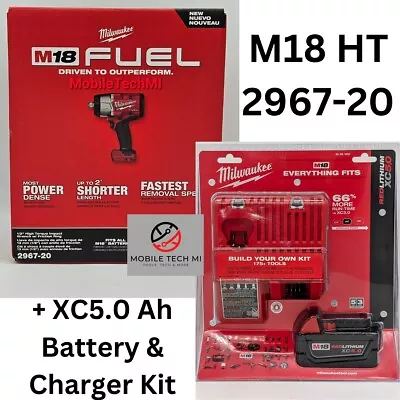 Milwaukee M18 FUEL 2967-20 1/2  HT Impact Wrench Kit W/ 5.0 Ah Battery + Charger • $339.98