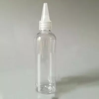 £10.64 • Buy 10Pcs/100ml Clear PET Plastic Bottles Empty Twisting-Top Nozzle Dropper Spouts