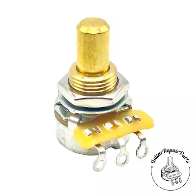 CTS 100K B Mini Potentiometer W. Center Detent Linear Taper Brass Solid Shaft • $5.33