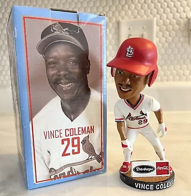Vince Coleman St Louis Cardinals Base Stealer Bobblehead SGA W/ Box • $39.99