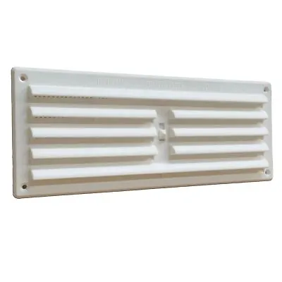 9  X 3  White Plastic Adjustable Air Vent Louvre Grille Cover Hit & Miss • £5.99