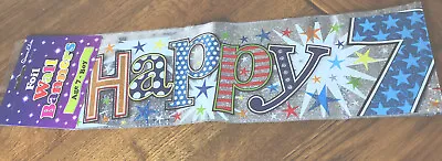 7th Birthday Party Banner 2.5M New • £2.39