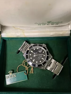 Vintage Rolex Submariner 16800 Matte Dial- 1982 - ORIGINAL BOX MANUAL & Hangtag • $15800