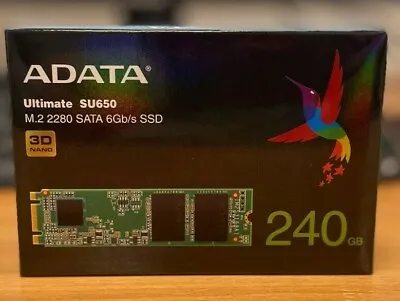 ADATA 240GB Ultimate SU650 M.2 SSD Solid State Drive • £25