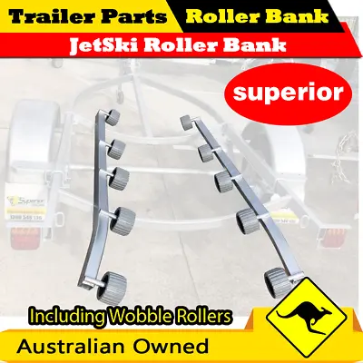 $300 • Buy Superior Roller Banks For Jet Ski Trailer X (Pair) - Including Wobble Rollers