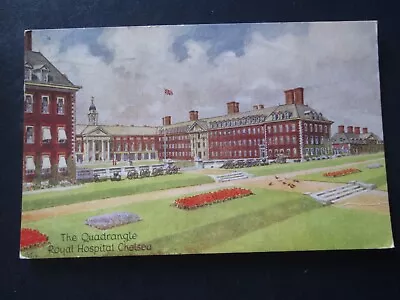 Postcard Of The Quadrangle Royal Hospital Chelsea (1939 Posted Tuck's & Sons) • £2.99