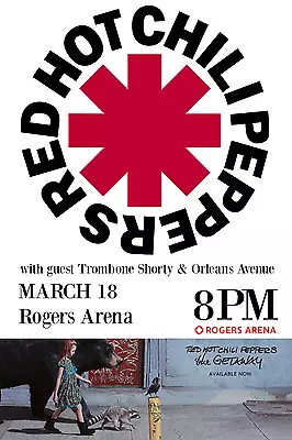 $19.15 • Buy RED HOT CHILI PEPPERS 2017 VANCOUVER CONCERT TOUR POSTER-Funk/Alt/Rap Rock Music