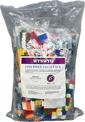 Mixed Building Bricks 1000 Piece Value Pack Compatible With All Leading Brands • $38.67