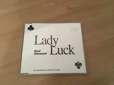 Rod Stewart Lady Luck Promo Cd Single Mint Condition • £7