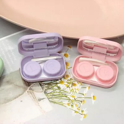 £2.86 • Buy Rectangle Lenses Box Storage Eye Care Contact Lens Container Contact Lens Case