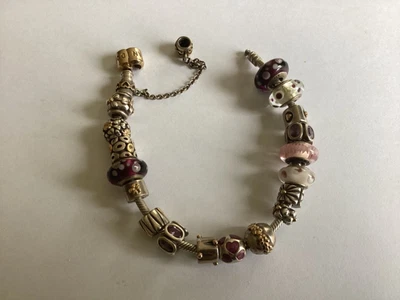 $300 • Buy Pandora Charm Bracelet With Genuine Charms
