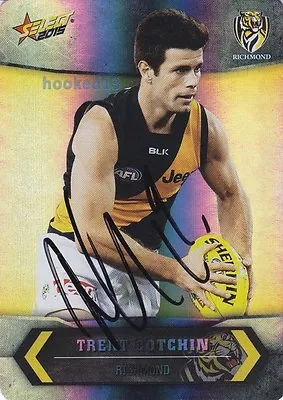 Signed Trent Cotchin Richmond Tigers Autograph On 2015 Select Parallel Card • $29.13