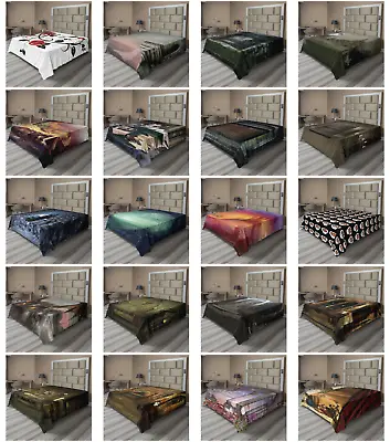 Ambesonne Gothic Pattern Flat Sheet Top Sheet Decorative Bedding 6 Sizes • $22.99