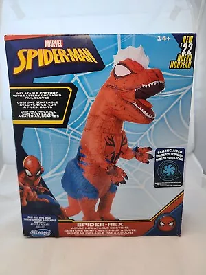 Spider-Man Spider-Rex Adult  Inflatable 7ft Dinosaur Costume T-Rex One Size • $25