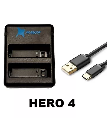 GoPro HERO 9 8 7 6 5 4 3 Battery Charger Dual/Triple MANTA Go Pro Black Kit • $34.95