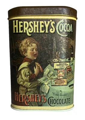 Hershey's Cocoa Bitter Sweets Chocolate Metal Tin 1984 Made In England Vintage • $18.99