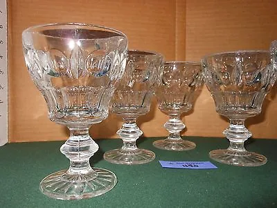 5 DUNCAN MILLER Plaza GOBLETS Vintage Glass • $46.55