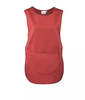 Premier Pocket  Red Tabard PR171 Size Medium KITCHEN CLEANING CHEF • £5.99