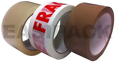 ALL TAPES - Clear Brown Masking Fragile Gaffer Gaffa Parcel Packaging Tapes • £241