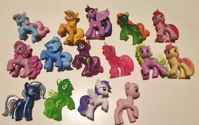 My Little Pony Lot Of 14 Mini Figurines Hasbro MLP Tiny Cute + 1 Rubber Extra • $5