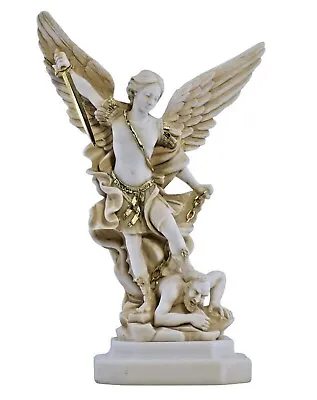 $57.90 • Buy Saint St Michael Archangel Defeated Lucifer Greek Statue Sculpture Figure 