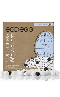 Ecoegg Laundry Egg Refills Fresh Linen - 50 Washes - Eco Friendly - Quality • £5.80