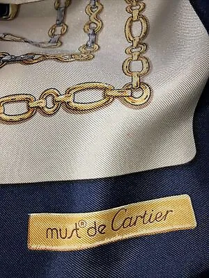 Must De Cartier 36” Square Silk Scarf • $80
