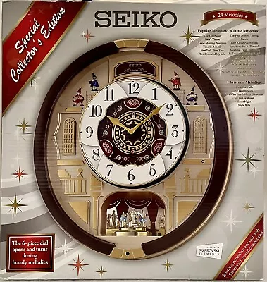 Seiko’s Melodies In Motion Clock Swarovski Crystals Special Collectors Edition • $225