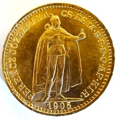 HUNGARY Gold Coin 20 Korona 1905 KM#486 AGW: 0.196 Oz • $575
