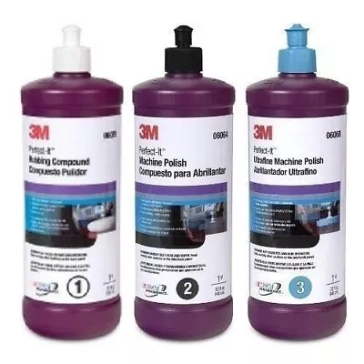 3M Perfect It EX Compound Buffing & Polishing 36060 06094 06068 • $161.99