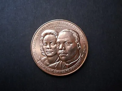 1.5  Dr. Martin Luther King & Coretta Scott King Bronze Medal W/Case   • $40