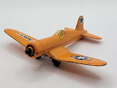Matchbox 3.4” CORSAIR F4U-5N Diecast VINTAGE Orange PLANE Toy 1973 SB16 • £8