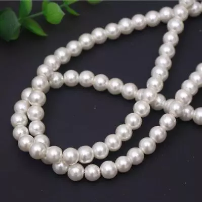 DIY Imitation Pearl Beads Loose Beads Round For Bracelet Jewelry Making Garment  • £1.67