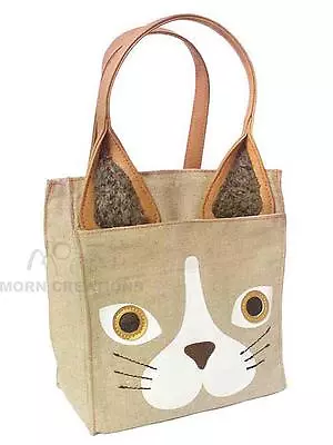 Cat Tote Bag MORN CREATIONS Fury Ears Meow Purr Kitty Kitten • $29.99