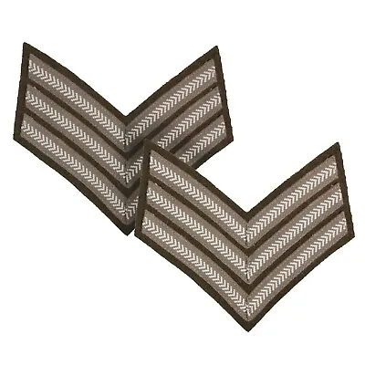 £11.95 • Buy WW2 British Rank Stripes - Sergeant - Quality Reproduction Rank Insignia Pair